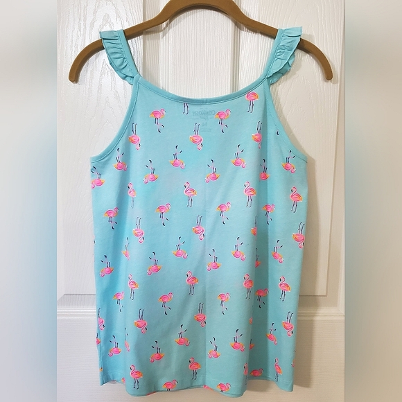 NWT New OshKosh B'gosh (2) Piece Flamingo Tank & Shorts Set Girls Size 14 - Picture 4 of 9